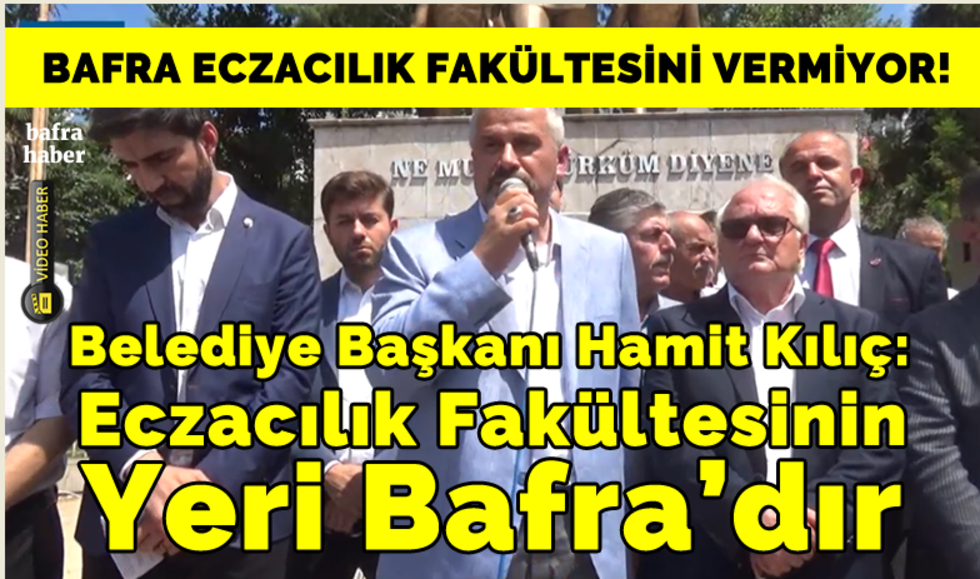 Bafralılar Eczacılık Fakültesi İçin Basın Açıklaması Yaptı