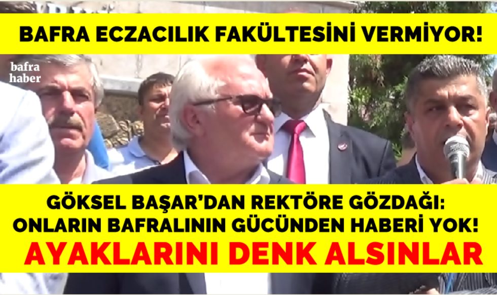 Bafralılar Eczacılık Fakültesi İçin Basın Açıklaması Yaptı