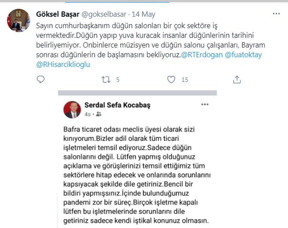 Kocabaş’tan Göksel Başar’a Bencil Olma Uyarısı