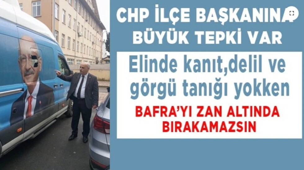 Chp’nin Bafra Müdürü Akp’li Brt’ye Kendini Övdürdü