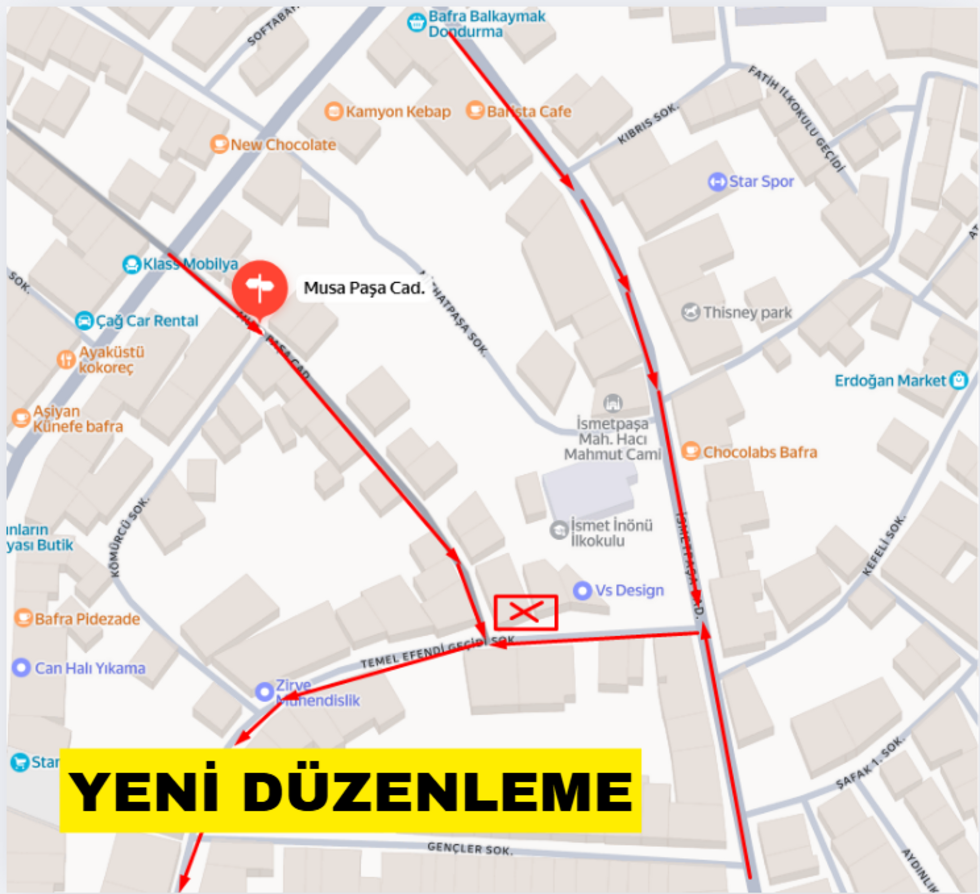 Bafra Belediyesi’nden Liyakatsiz, Akılsız Ve Hukuksuz Trafik Düzenlemesi