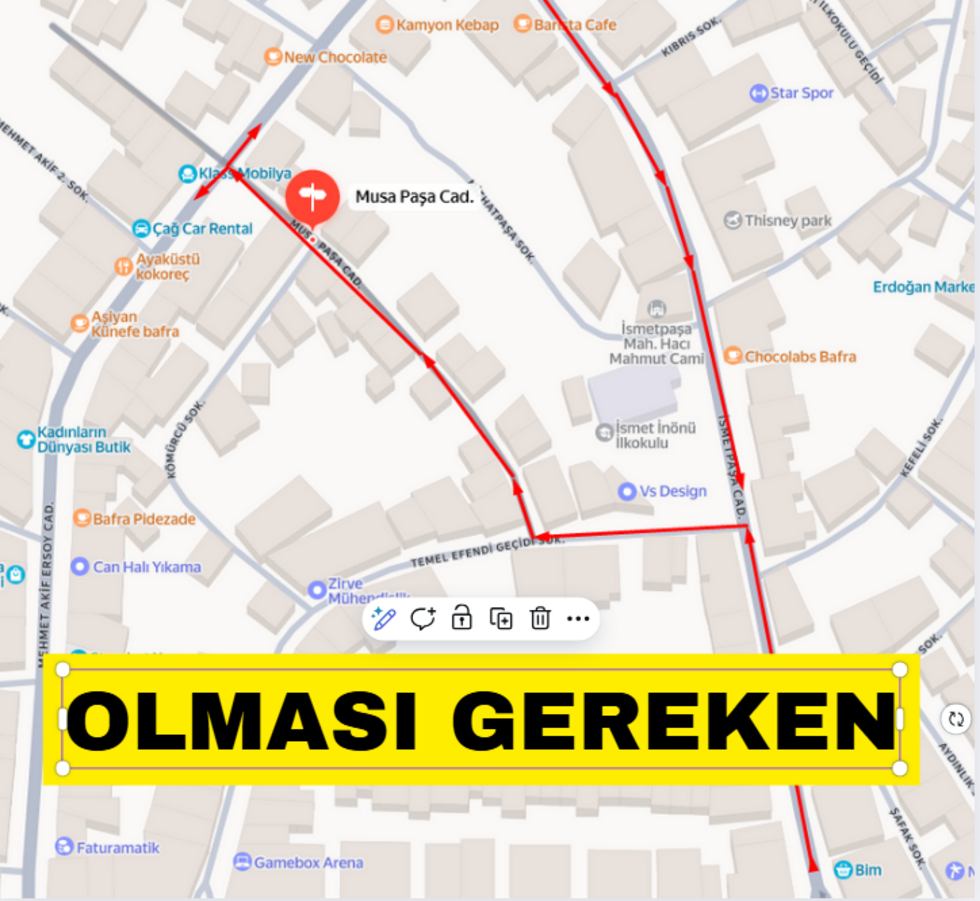 Bafra Belediyesi’nden Liyakatsiz, Akılsız Ve Hukuksuz Trafik Düzenlemesi